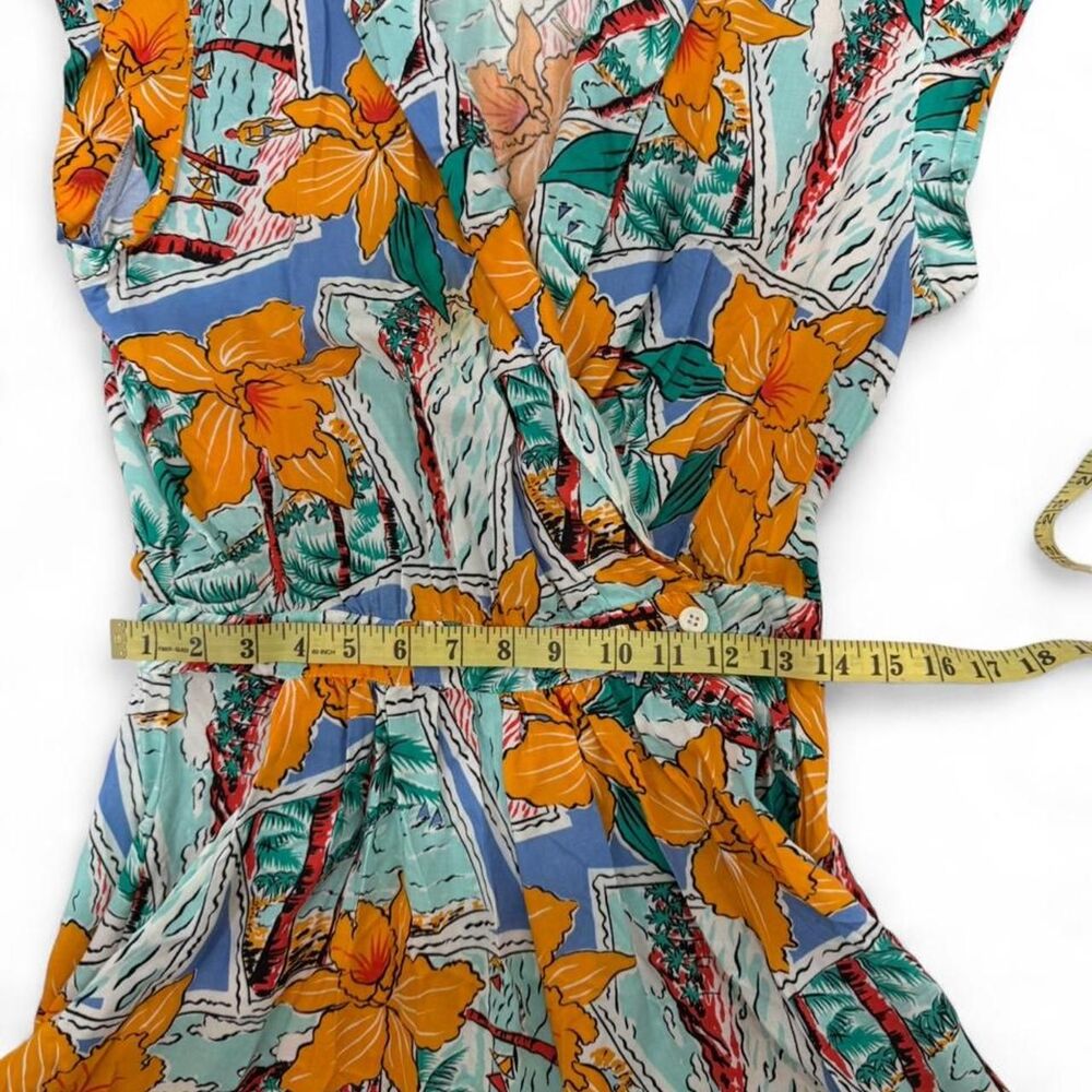 Vintage Diane von Furstenberg multicoloured print floral jumper Size 10 - Picture 5 of 5